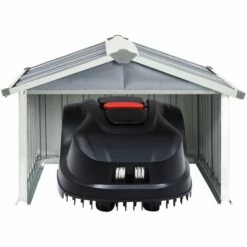 INLIFE Abri Pour Robot De Jardin 92x97x63 Cm Acier Galvanisé Gris - Gris -France Abri de jardin Soldes Boutique 58692027 3