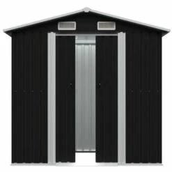 GROSMONDE 204 X 132 X 186 Cm Abri De Stockage Pour Jardin Métal Cabane Rangement Outils Anthracite - Anthracite 9 GROSMONDE 204 X 132 X 186 Cm Abri De Stockage Pour Jardin Métal Cabane Rangement Outils Anthracite - Anthracite -France Abri de jardin Soldes Boutique 58692911 3