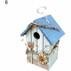 Fei Yu Bird House Birdcage Peinture Jardin Extérieur Suspendu Cottage Feeder Nest Crafts