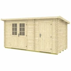 Tenekaubandus Abri De Jardin Gloria-H Naturel , 28 Mm Épaisseur Paroi 465 X 310 Cm - Sans Traitement De Couleur -France Abri de jardin Soldes Boutique 58848670 3