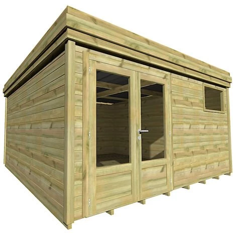 ABRI FRANçAIS ABRI DE JARDIN En Bois - 20,6m2 - 4,46x4,61m - Pin Sylvestre Traité Autoclave - Livraison Gratuite - Surface Int : 17,64m2 3 ABRI FRANçAIS ABRI DE JARDIN En Bois - 20,6m2 - 4,46x4,61m - Pin Sylvestre Traité Autoclave - Livraison Gratuite - Surface Int : 17,64m2