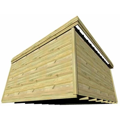 ABRI FRANçAIS ABRI DE JARDIN En Bois - 20,6m2 - 4,46x4,61m - Pin Sylvestre Traité Autoclave - Livraison Gratuite - Surface Int : 17,64m2 6 ABRI FRANçAIS ABRI DE JARDIN En Bois - 20,6m2 - 4,46x4,61m - Pin Sylvestre Traité Autoclave - Livraison Gratuite - Surface Int : 17,64m2 – Image 4