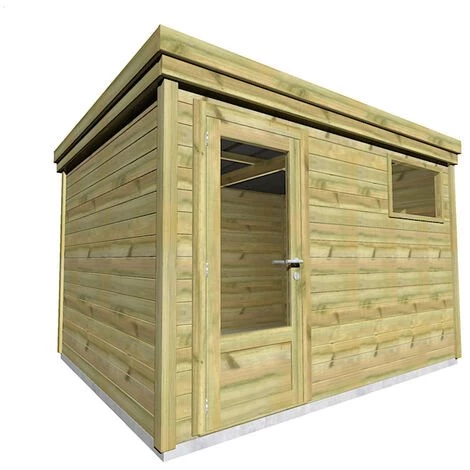 ABRI FRANçAIS ABRI DE JARDIN En Bois - 10,4m2 - 3,56x2,91m - Pin Sylvestre Traité Autoclave - Livraison Gratuite En 2 Semaines - Surface Int : 8,3m2 3 ABRI FRANçAIS ABRI DE JARDIN En Bois - 10,4m2 - 3,56x2,91m - Pin Sylvestre Traité Autoclave - Livraison Gratuite En 2 Semaines - Surface Int : 8,3m2
