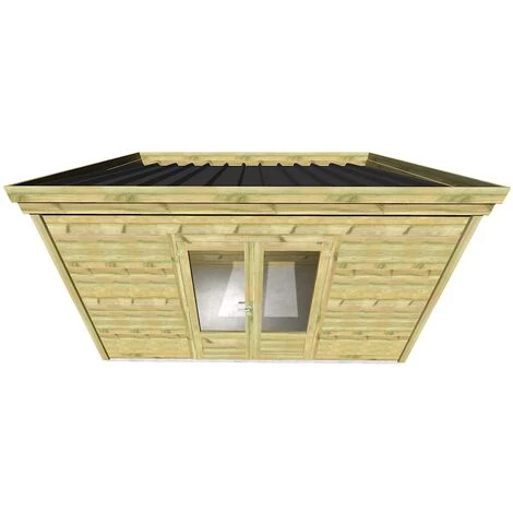 ABRI FRANçAIS ABRI DE JARDIN En Bois - 13m2 - 4,46x2,91m - Pin Sylvestre Traité Autoclave - Livraison Gratuite En 2 Semaines - Surface Int : 10,5m2 4 ABRI FRANçAIS ABRI DE JARDIN En Bois - 13m2 - 4,46x2,91m - Pin Sylvestre Traité Autoclave - Livraison Gratuite En 2 Semaines - Surface Int : 10,5m2 – Image 2