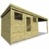 ABRI FRANçAIS ABRI DE JARDIN En Bois - 20,5m2 - 7,06x2,91m - Pin Sylvestre Traité Autoclave - Livraison Gratuite - Surface Int : 8,25m2 -France Abri de jardin Soldes Boutique 59667023 1