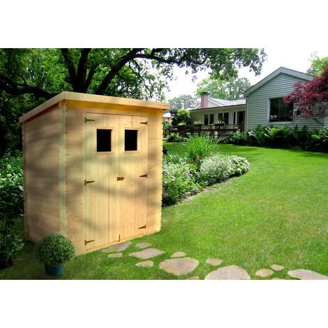 Abri De Jardin En Bois TIMBELA M310 - Stockage Extérieur L239xL144xH200cm/2.6m2 - Petit Abri à Outils, Local à Vélos - Toit Imperméable, Fenêtres 7 Abri De Jardin En Bois TIMBELA M310 - Stockage Extérieur L239xL144xH200cm/2.6m2 - Petit Abri à Outils, Local à Vélos - Toit Imperméable, Fenêtres – Image 5