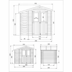 Abri De Jardin En Bois Et Range Bûches Extérieur TIMBELA M386C - Stockage Extérieur I206xL272xH218 Cm/ 3,53 + 0,97 M2 Petit Abri à Outils, Local à Vélos - Toit Imperméable, Fenêtres 8 Abri De Jardin En Bois Et Range Bûches Extérieur TIMBELA M386C - Stockage Extérieur I206xL272xH218 Cm/ 3,53 + 0,97 M2 Petit Abri à Outils, Local à Vélos - Toit Imperméable, Fenêtres -France Abri de jardin Soldes Boutique 59730023 3