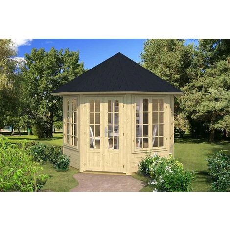 Tenekaubandus Pavillon De Jardin Modèle Louise-40 Avec Quatre Fenêtres Naturel 288 X Cm - Sans Traitement De Couleur 3 Tenekaubandus Pavillon De Jardin Modèle Louise-40 Avec Quatre Fenêtres Naturel 288 X Cm - Sans Traitement De Couleur