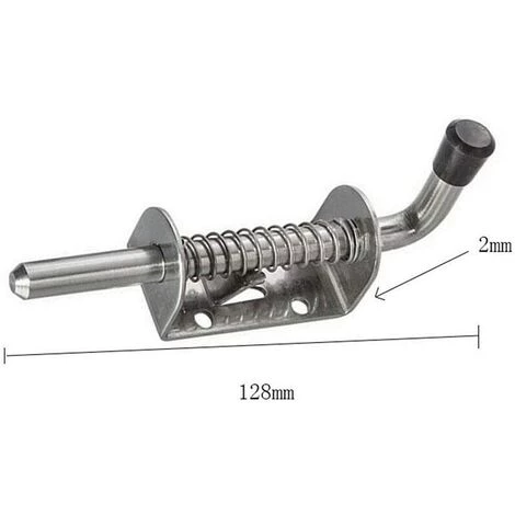 DECKON Tool Lot De 2 Boulons à Ressort En Acier Très Résistant Pour Porte De Garage, Abri De Jardin 4 DECKON Tool Lot De 2 Boulons à Ressort En Acier Très Résistant Pour Porte De Garage, Abri De Jardin – Image 2