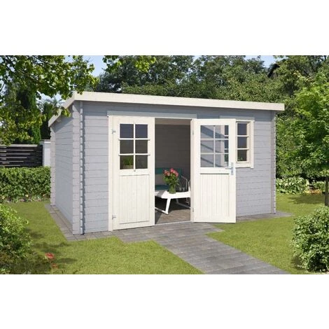 LASITAMAJA Abri De Jardin Lasita Maja Amira 230 Naturel , 28 Mm Épaisseur Paroi 400 X 269 Cm - Sans Traitement De Couleur 6 LASITAMAJA Abri De Jardin Lasita Maja Amira 230 Naturel , 28 Mm Épaisseur Paroi 400 X 269 Cm - Sans Traitement De Couleur – Image 4