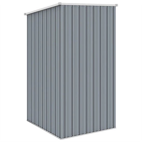FIMEI Abri De Jardin Gris 87x98x159 Cm Acier Galvanisé 5 FIMEI Abri De Jardin Gris 87x98x159 Cm Acier Galvanisé – Image 3
