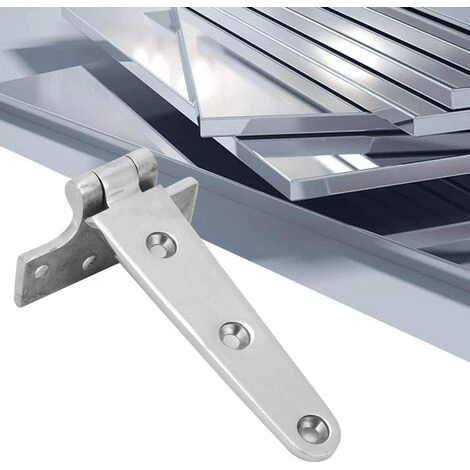 FLYME 151 * 75 * 4.5mm Lot De 2 Épaissi Charnières En Acier Inoxydable Feuille T Type Charnière Maison Porte Porte Accessoires Idéal Pour Portes De Jardin Abri Portes De Jardin 6 FLYME 151 * 75 * 4.5mm Lot De 2 Épaissi Charnières En Acier Inoxydable Feuille T Type Charnière Maison Porte Porte Accessoires Idéal Pour Portes De Jardin Abri Portes De Jardin – Image 4