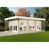 CARLSSON Salon De Jardin Viva B Naturel , 44 Mm Épaisseur Paroi 492 X 668 Cm - Sans Traitement De Couleur