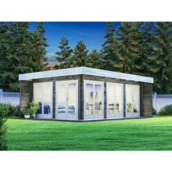 CARLSSON Salon De Jardin Viva B Naturel , 44 Mm Épaisseur Paroi 492 X 668 Cm - Sans Traitement De Couleur -France Abri de jardin Soldes Boutique 60109360 3