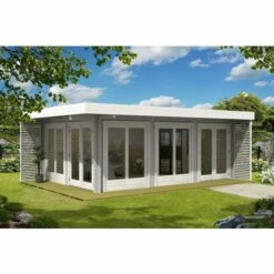CARLSSON Salon De Jardin Viva B Naturel , 44 Mm Épaisseur Paroi 492 X 668 Cm - Sans Traitement De Couleur -France Abri de jardin Soldes Boutique 60109360 4