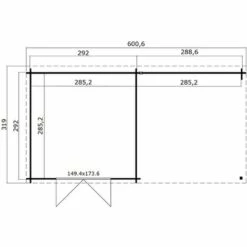WEKA Abri De Jardin Bois Mouny 34 Mm - 8,13 M² + Extension 8,13 M² - Naturel -France Abri de jardin Soldes Boutique 60139450 3
