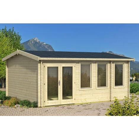 WEKA Abri De Jardin Bois Douro 40 Mm - 19,18 M²- 2 Pièces - Naturel 3 WEKA Abri De Jardin Bois Douro 40 Mm - 19,18 M²- 2 Pièces - Naturel