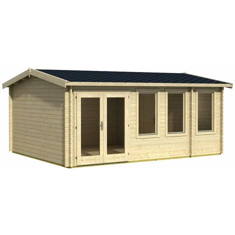 WEKA Abri De Jardin Bois Douro 40 Mm - 19,18 M²- 2 Pièces - Naturel 4 WEKA Abri De Jardin Bois Douro 40 Mm - 19,18 M²- 2 Pièces - Naturel – Image 2