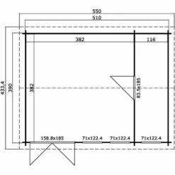 WEKA Abri De Jardin Bois Douro 40 Mm - 19,18 M²- 2 Pièces - Naturel 7 WEKA Abri De Jardin Bois Douro 40 Mm - 19,18 M²- 2 Pièces - Naturel -France Abri de jardin Soldes Boutique 60139451 3