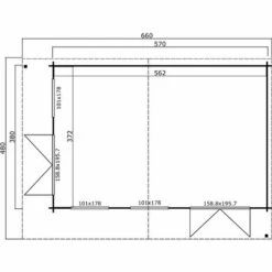 WEKA Abri De Jardin Bois Dominica 40 Mm - 20,91 M² - Naturel -France Abri de jardin Soldes Boutique 60139452 3