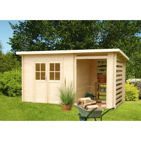 WEKA Abri De Jardin Bois Katy 18 Mm - 4,44 M² + Extension 3 M² - Naturel 3 WEKA Abri De Jardin Bois Katy 18 Mm - 4,44 M² + Extension 3 M² - Naturel
