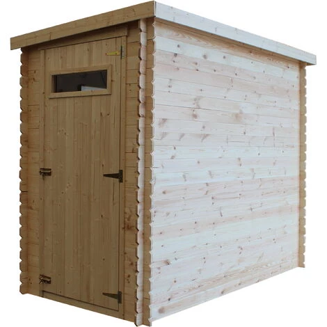 Abri De Jardin En Bois AVEC SOL TRAITÉ TIMBELA M306A+M306G - Stockage Extérieur L239xL144xH198 Cm/2.63 M2 - Petit Abri à Outils, Local à Vélos 5 Abri De Jardin En Bois AVEC SOL TRAITÉ TIMBELA M306A+M306G - Stockage Extérieur L239xL144xH198 Cm/2.63 M2 - Petit Abri à Outils, Local à Vélos – Image 3