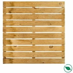 FORESTEA Dalles De Terrasse Rainurées Pin Traité Classe III 1000 X 1000 X 36 Mm