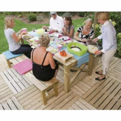 FORESTEA Dalles De Terrasse Rainurées Pin Traité Classe III 1000 X 1000 X 36 Mm -France Abri de jardin Soldes Boutique 60500665 3