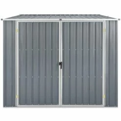 INLIFE Abri De Jardin Gris 195x198x159 Cm Acier Galvanisé 8 INLIFE Abri De Jardin Gris 195x198x159 Cm Acier Galvanisé -France Abri de jardin Soldes Boutique 60599458 2