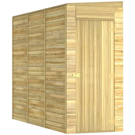 FIMEI Abri De Stockage De Jardin 100x300x220 Cm Bois De Pin Imprégné 4 FIMEI Abri De Stockage De Jardin 100x300x220 Cm Bois De Pin Imprégné – Image 2