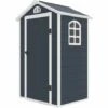 Abri De Jardin En Résine Gardiun New Mara 1,34 M² 134x104x204 Cm Avec Fenêtre Latérale Et Porte 75x173 Cm Gris Anthracite 1 Abri De Jardin En Résine Gardiun New Mara 1,34 M² 134x104x204 Cm Avec Fenêtre Latérale Et Porte 75x173 Cm Gris Anthracite -France Abri de jardin Soldes Boutique 61549383 1