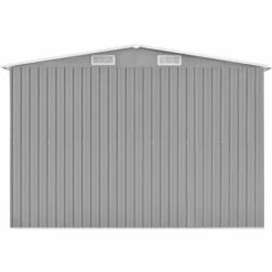 TRUE DEAL Abri De Jardin Gris 257x779x181 Cm Acier Galvanisé -France Abri de jardin Soldes Boutique 61830046 4