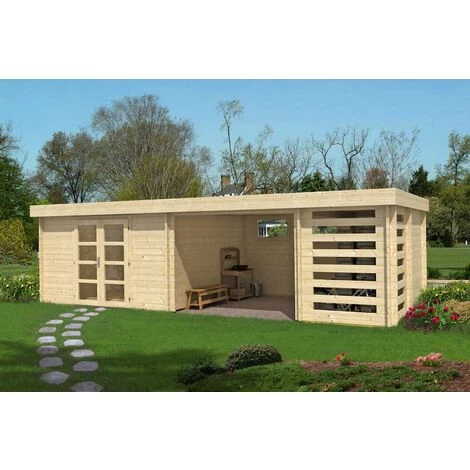 CARLSSON Poolhouse - Abri De Jardin Mimas 44 ISO Naturel Imprégné, Mm Épaisseur Paroi 820 X 380 Cm - Sans Traitement De Couleur 3 CARLSSON Poolhouse - Abri De Jardin Mimas 44 ISO Naturel Imprégné, Mm Épaisseur Paroi 820 X 380 Cm - Sans Traitement De Couleur