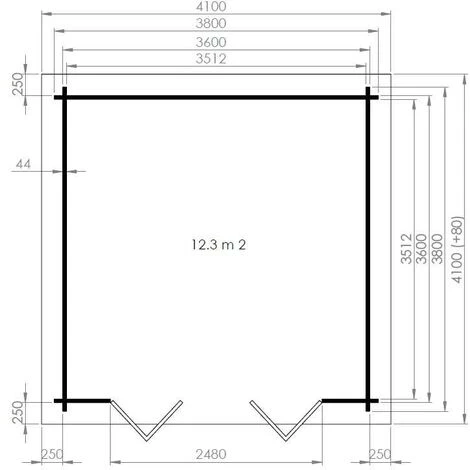 CARLSSON Abri De Jardin Java-44 B ISO Avec Grande Porte-fenêtre Naturel , 44 Mm Épaisseur Paroi 410 X Cm - Sans Traitement De Couleur 6 CARLSSON Abri De Jardin Java-44 B ISO Avec Grande Porte-fenêtre Naturel , 44 Mm Épaisseur Paroi 410 X Cm - Sans Traitement De Couleur – Image 4