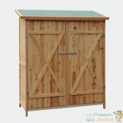 LEPOISSONQUIJARDINEFR Cabane De Jardin, 160 Cm, Cabanon De Rangement, En Bois D'Épicéa, 2 Portes - Bois 11 LEPOISSONQUIJARDINEFR Cabane De Jardin, 160 Cm, Cabanon De Rangement, En Bois D'Épicéa, 2 Portes - Bois -France Abri de jardin Soldes Boutique 6270390 5
