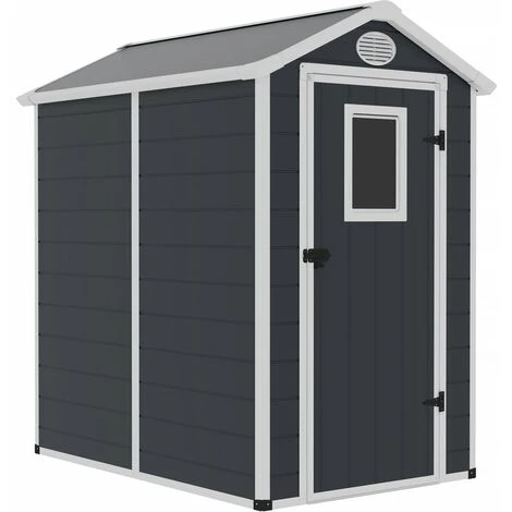 HABITAT ET JARDIN Abri De Jardin Résine "Texas" - 2.47 M² - Kit D'ancrage Inclus - Anthracite 3 HABITAT ET JARDIN Abri De Jardin Résine "Texas" - 2.47 M² - Kit D'ancrage Inclus - Anthracite