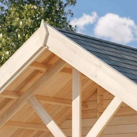 ALPHOLZ Chalet De Jardin Lillehammer ISO Naturel , 44 Mm Épaisseur Paroi 549 X 746 Cm - Sans Traitement De Couleur 5 ALPHOLZ Chalet De Jardin Lillehammer ISO Naturel , 44 Mm Épaisseur Paroi 549 X 746 Cm - Sans Traitement De Couleur â Image 3