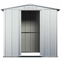 VENTE-UNIQUE.COM Abri De Jardin Métal En Acier Galvanisé Gris 2,36 M² LINUS - Gris Clair 9 VENTE-UNIQUE.COM Abri De Jardin Métal En Acier Galvanisé Gris 2,36 M² LINUS - Gris Clair -France Abri de jardin Soldes Boutique 63163257 3