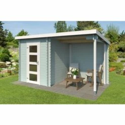 Poolhouse - Abri De Jardin Lasita Maja Jelle Plus Gris Peinture Protection Contre Les Intempéries, 28 Mm Épaisseur Paroi 390 X 214 Cm - Gris 7 Poolhouse - Abri De Jardin Lasita Maja Jelle Plus Gris Peinture Protection Contre Les Intempéries, 28 Mm Épaisseur Paroi 390 X 214 Cm - Gris -France Abri de jardin Soldes Boutique 63420235 3