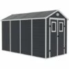 HABITAT ET JARDIN Abri De Jardin Résine "Texas" - 6.88 M² - Kit D'ancrage Inclus - Anthracite -France Abri de jardin Soldes Boutique 63426774 1