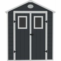 HABITAT ET JARDIN Abri De Jardin Résine "Texas" - 6.88 M² - Kit D'ancrage Inclus - Anthracite -France Abri de jardin Soldes Boutique 63426774 3