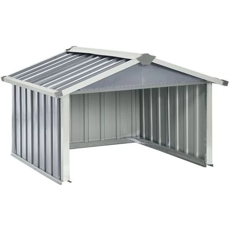 SUPERMARKET Abri Pour Robot De Jardin 92x97x63 Cm Acier Galvanisé Gris 4 SUPERMARKET Abri Pour Robot De Jardin 92x97x63 Cm Acier Galvanisé Gris – Image 2