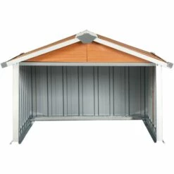 SUPERMARKET Abri Pour Robot De Jardin 92x97x63 Cm Acier Galvanisé Marron 11 SUPERMARKET Abri Pour Robot De Jardin 92x97x63 Cm Acier Galvanisé Marron -France Abri de jardin Soldes Boutique 63667426 5