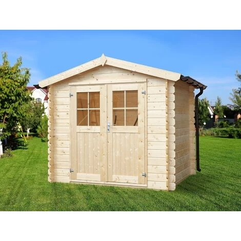 EDEN PARTENAIRE JARDIN Abri De Jardin En Bois Double Pente Falun 2.5 X 2 M Beige - Beige 4 EDEN PARTENAIRE JARDIN Abri De Jardin En Bois Double Pente Falun 2.5 X 2 M Beige - Beige – Image 2