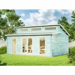 CARLSSON Abri De Jardin Narvig-70 C Naturel , 70 Mm Épaisseur Paroi 460 X 618 Cm - Sans Traitement De Couleur