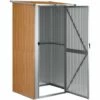 VidaXL Abri De Jardin Marron 118,5x97x209,5 Cm Acier Galvanisé - Brun 2 VidaXL Abri De Jardin Marron 118,5x97x209,5 Cm Acier Galvanisé - Brun -France Abri de jardin Soldes Boutique 64700178 1