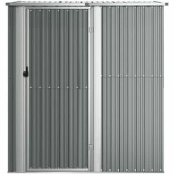 VidaXL Abri à Vélos De Jardin Gris 180,5x97x209,5 Cm Acier Galvanisé - Gris