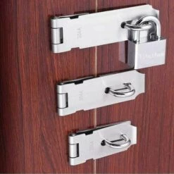 Loquet à Cadenas En Acier Inoxydable, Loquet Robuste Et Agrafe Avec Vis, Fermoir De Porte, Verrou De Portail, Abri De Jardin, Cadenas Pour Porte, Fenêtre, Armoire, Cage Pour Animal Domestique 56Vingt 10 Loquet à Cadenas En Acier Inoxydable, Loquet Robuste Et Agrafe Avec Vis, Fermoir De Porte, Verrou De Portail, Abri De Jardin, Cadenas Pour Porte, Fenêtre, Armoire, Cage Pour Animal Domestique 56Vingt -France Abri de jardin Soldes Boutique 64938422 4