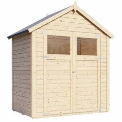 ALPHOLZ Cabane à Outils Alisha Naturel , 14 Mm Épaisseur De Paroi 202 X 131 Cm - Sans Traitement De Couleur 10 ALPHOLZ Cabane à Outils Alisha Naturel , 14 Mm Épaisseur De Paroi 202 X 131 Cm - Sans Traitement De Couleur -France Abri de jardin Soldes Boutique 65180750 4