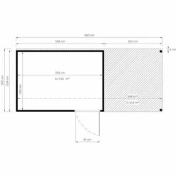 ALPHOLZ Jardin- Cabane à Outils Design Cube Lounge -France Abri de jardin Soldes Boutique 65180752 3